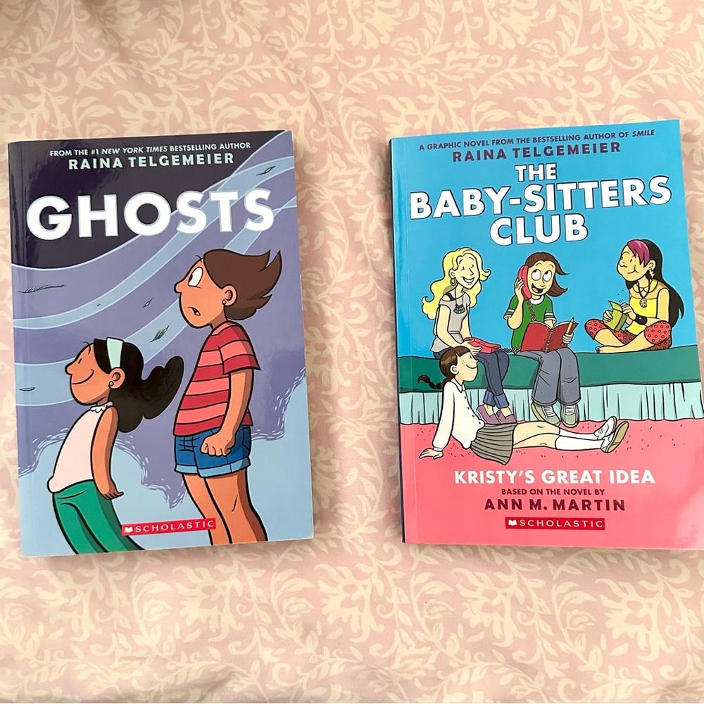 Set of two Rania Telgmeier books, “The Baby-Sitters Club” and “Ghosts”
